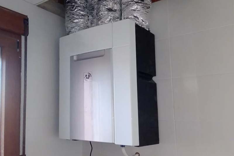 Sistema de ventilación con recuperador